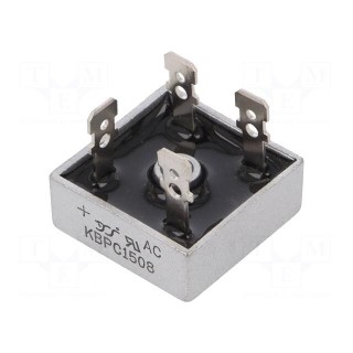 Bridge rectifier: single-phase | Urmax: 800V | If: 15A | Ifsm: 300A