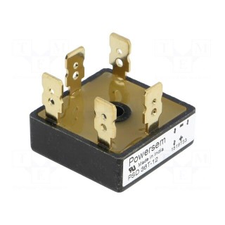 Bridge rectifier: three-phase; Urmax: 1200V; If: 35A; Ifsm: 550A