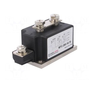 Module: thyristor | double series | 1.6kV | 260A | Ifmax: 408A | 52MM