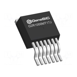 Transistor: N-MOSFET | SiC | unipolar | 1.7kV | 4A | Idm: 8A | 54W | TO263-7