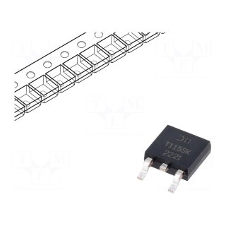 Transistor: N-MOSFET | unipolar | 100V | 43A | Idm: 215A | 2.9W | TO252