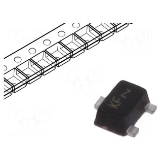 Transistor: N-MOSFET | unipolar | 20V | 0.64A | 0.45W | SOT723