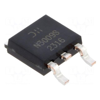 Transistor: N-MOSFET | unipolar | 30V | 16A | Idm: 100A | 3.4W | TO252