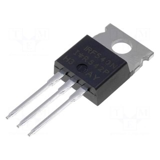 Transistor: N-MOSFET | unipolar | 100V | 33A | 140W | TO220AB