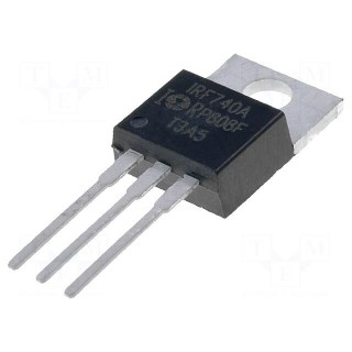 Transistor: N-MOSFET | unipolar | 400V | 6.3A | 125W | TO220AB