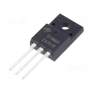 Transistor: N-MOSFET | unipolar | 600V | 2.5A | TO220F