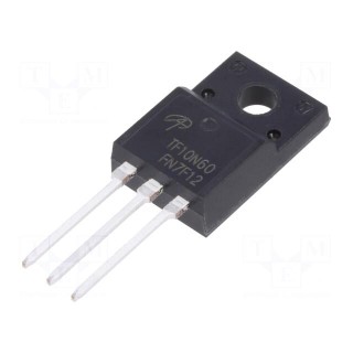 Transistor: N-MOSFET | unipolar | 600V | 6.4A | TO220F