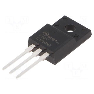 Transistor: N-MOSFET | unipolar | 600V | 7.2A | 240W | TO220FP