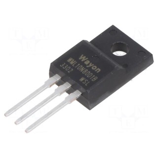 Transistor: N-MOSFET | unipolar | 800V | 10A | Idm: 40A | 62.5W | TO220FP