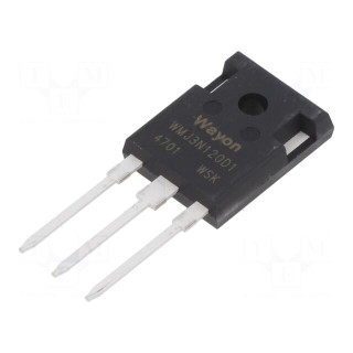 Transistor: N-MOSFET | WMOS™ D1 | unipolar | 1.2kV | 3A | Idm: 12A