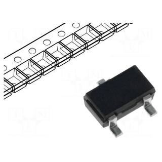 Transistor: P-MOSFET | unipolar | -250V | -0.11A | 0.5W | SC59