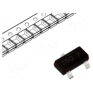 Transistor: P-MOSFET | unipolar | -30V | -2A | 0.5W | SuperSOT-3