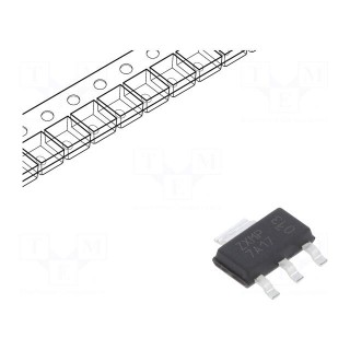 Transistor: P-MOSFET | unipolar | -70V | -2.6A | Idm: -9.6A | 2W | SOT223