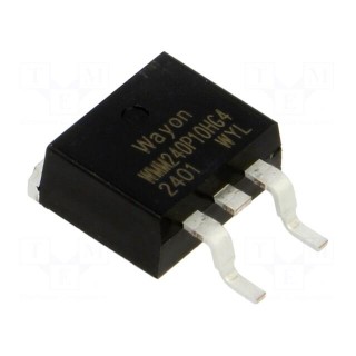 Transistor: P-MOSFET | unipolar | TO263