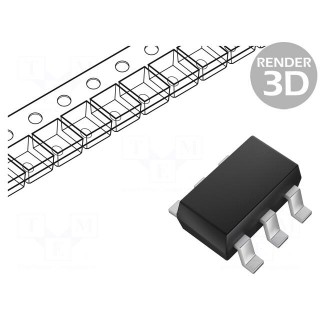 Transistor: N-MOSFET x2 | unipolar | 30V | 110mA | Idm: 0.72A | 375mW