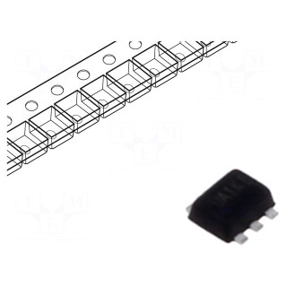 Transistor: N-MOSFET x2 | unipolar | 60V | 0.3A | Idm: 1A | 0.58W | SOT563