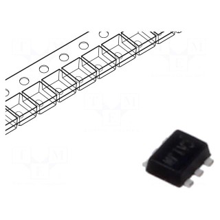 Transistor: N/P-MOSFET | unipolar | 20/-20V | 0.63/-0.46A | 0.53W