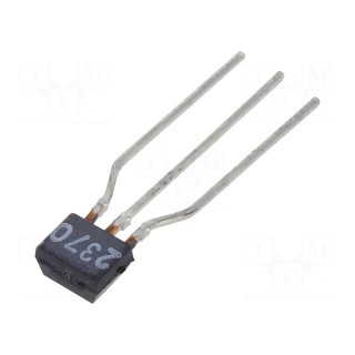Transistor: PNP | bipolar | BRT | 50V | 0.1A | 0.2W | TO92 | R1: 4.7kΩ