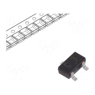 Transistor: NPN | bipolar | 20V | 0.3A | 0.15W | SOT346