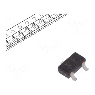 Transistor: NPN | bipolar | BRT | 50V | 0.1A | 0.2W | SC59 | R1: 4.7kΩ