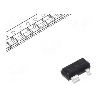 Transistor: NPN x2 | bipolar | 30V | 0.1A | 250mW | SOT143B | common base