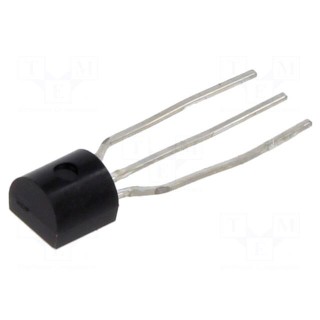Transistor: NPN | bipolar | 400V | 0.3A | 0.625W | TO92