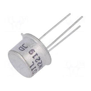 Transistor: NPN | bipolar | 40V | 0.8A | 0.8/3W | TO39 | 4dB