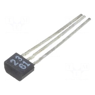Transistor: NPN | bipolar | 50V | 0.5A | 0.3W | TO92