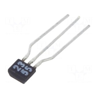 Transistor: NPN | bipolar | BRT | 50V | 0.1A | 0.3W | TO92 | R1: 10kΩ