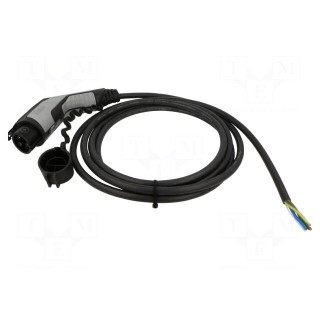 Cable: eMobility | 1x0.5mm2,3x6mm2 | 250V | 8kW | IP44 | wires,Type 1
