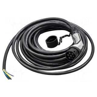 Cable: eMobility | 1x0.5mm2,5x6mm2 | 480V | 26.6kW | IP44 | 15m | 32A