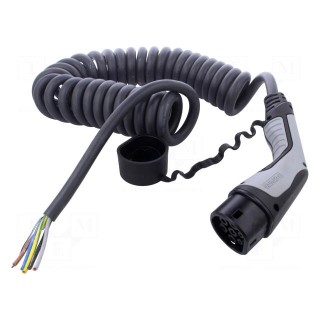 Cable: eMobility | 1x0.5mm2,5x6mm2 | 480V | 26.6kW | IP44 | 4m | 32A