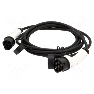 Cable: eMobility | 1x0.75mm2,5x2.5mm2 | 400V | 11kW | IP55 | 7.5m | 16A