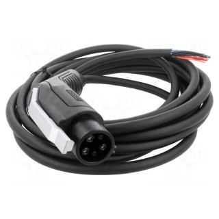 Cable: eMobility | 1x10AWG,4x12AWG,5x22AWG | 250V | 12kW | IP44 | 7.6m