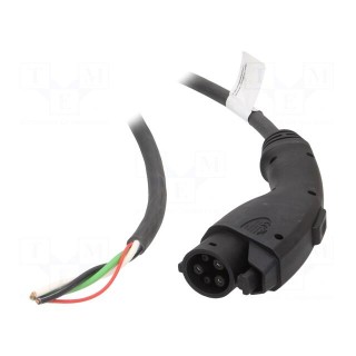 Cable: eMobility | 1x0.56mm2,3x5.3mm2 | 250V | 10kW | IP44 | 5m | 41A