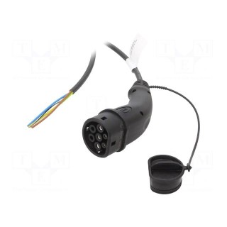 Cable: eMobility | 1x0.5mm2,3x2.5mm2 | 250V | 4.7kW | IP44 | 5m | 20A