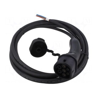 Cable: eMobility | 1x0.5mm2,3x6mm2 | 250V | 3.6kW | IP54 | wires,Type 2