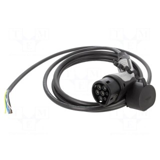 Cable: eMobility | 1x0.5mm2,5x2.5mm2 | 480V | 16.63kW | IP44 | 4m | 20A