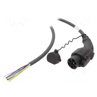Cable: eMobility | 1x0.5mm2,5x6mm2 | 480V | 24.4kW | IP44 | GB/T,wires