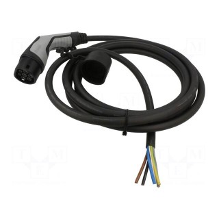 Cable: eMobility | 1x0.5mm2,5x6mm2 | 480V | 26.6kW | IP44 | 5m | 32A