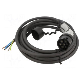 Cable: eMobility | 1x0.5mm2,5x6mm2 | 480V | 26.6kW | IP44 | 7m | 32A