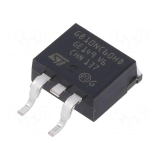 Transistor: IGBT | 600V | 10A | 65W | D2PAK