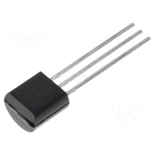 IC: temperature sensor | diode | -40÷100°C | TO92 | THT | Accur: ±1°C