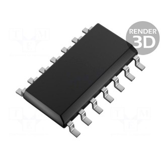 IC: operational amplifier | 1.2MHz | Ch: 4 | SO14 | ±1.5÷15VDC,3÷30VDC