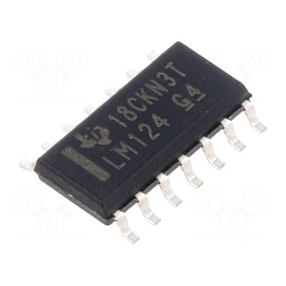 IC: operational amplifier | 1.2MHz | Ch: 4 | SO14 | ±1.5÷16VDC,3÷32VDC