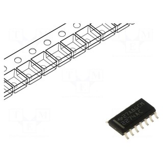 IC: operational amplifier | 2.2MHz | Ch: 4 | SO14 | reel,tape | IB: 100pA