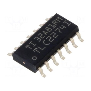 IC: operational amplifier | 2.2MHz | Ch: 4 | SO14 | reel,tape | IB: 150pA