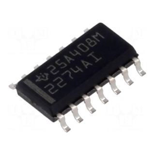 IC: operational amplifier | 2.2MHz | Ch: 4 | SO14 | tube | IB: 150pA