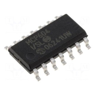 IC: operational amplifier | 2.8MHz | 2.7÷5.5V | Ch: 4 | SO14