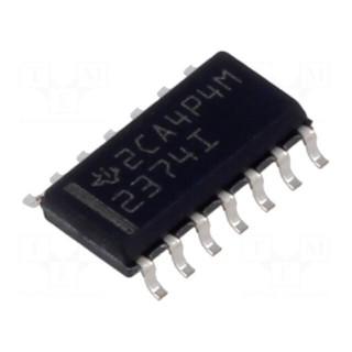 IC: operational amplifier | 3MHz | Ch: 4 | SO14 | ±1.35÷8VDC,2.7÷16VDC
